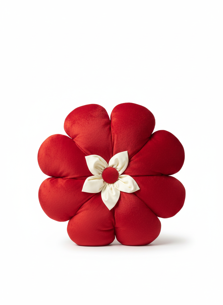 Flower Pillow – 8 Petals with 5 Petal Bow