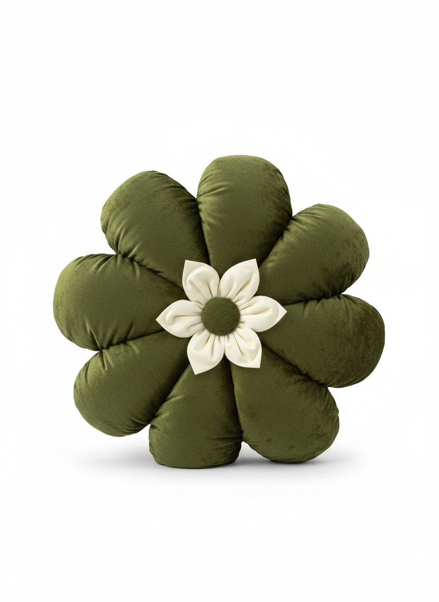 Flower Pillow – 8 Petals with 5 Petal Bow