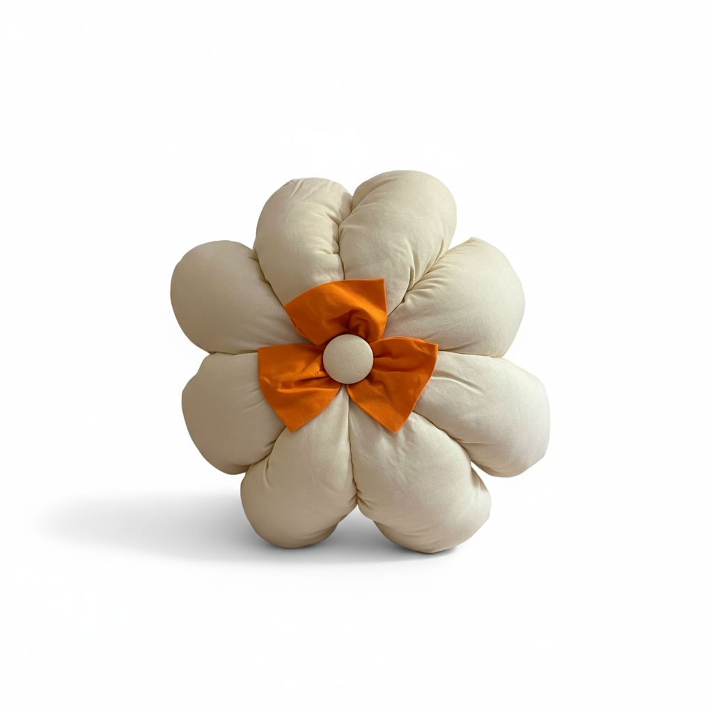 Flower Pillow – 8 Petals with 3 Petal Bow