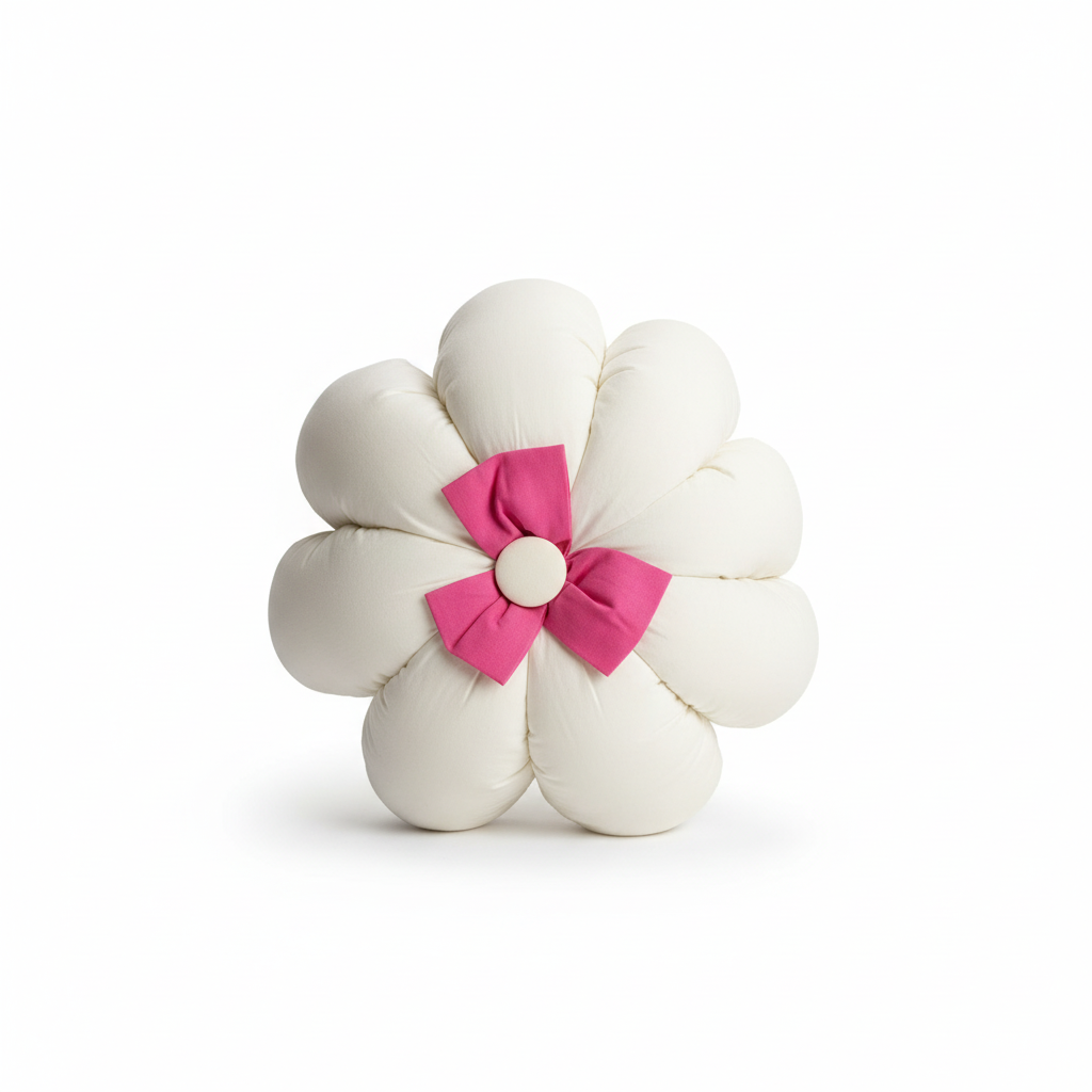 Flower Pillow – 8 Petals with 3 Petal Bow