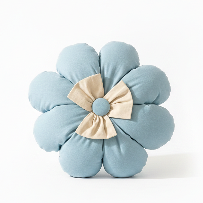 Flower Pillow – 8 Petals with 3 Petal Bow