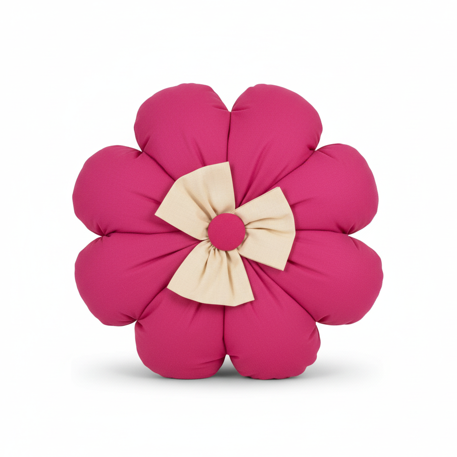 Flower Pillow – 8 Petals with 3 Petal Bow