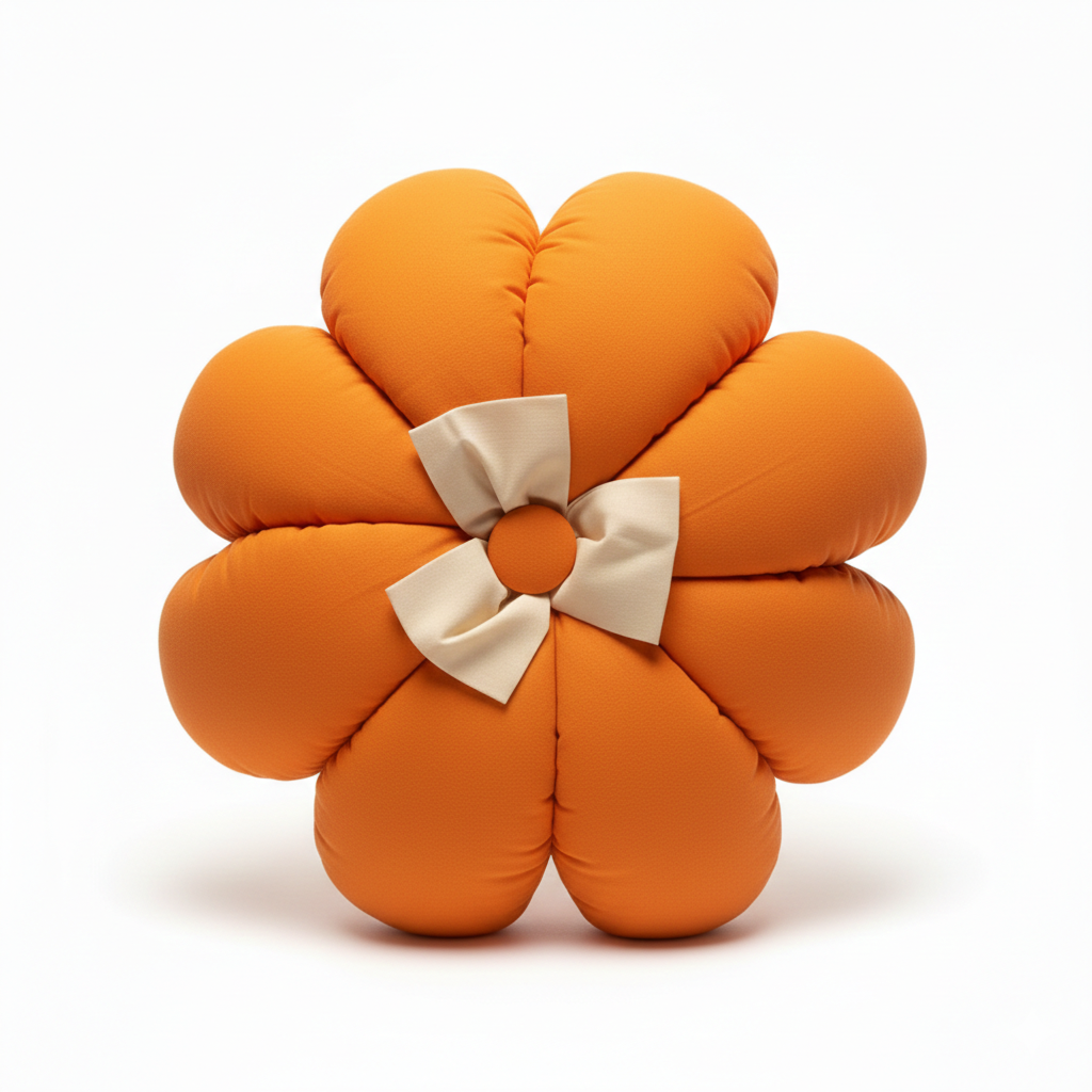 Flower Pillow – 8 Petals with 3 Petal Bow