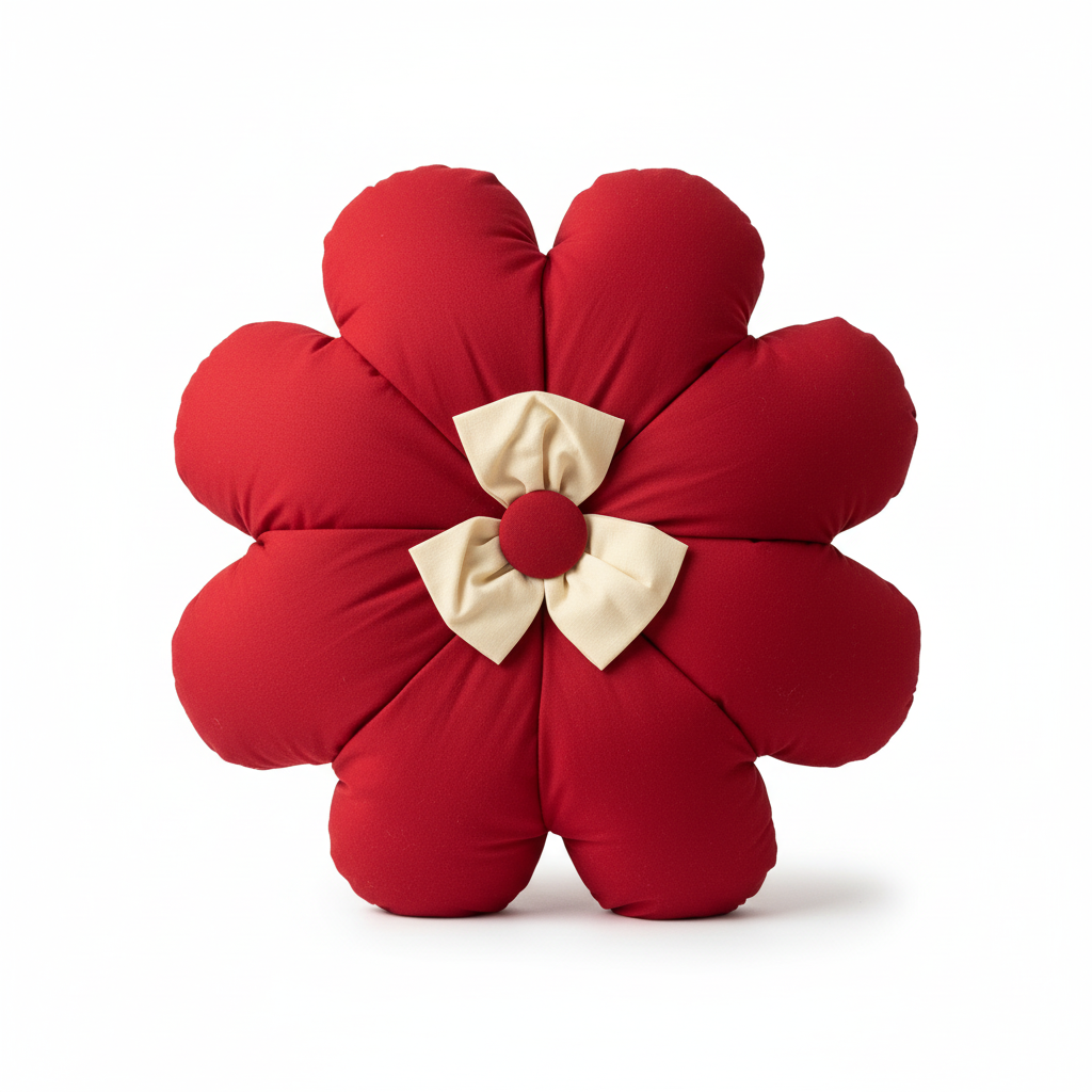 Flower Pillow – 8 Petals with 3 Petal Bow