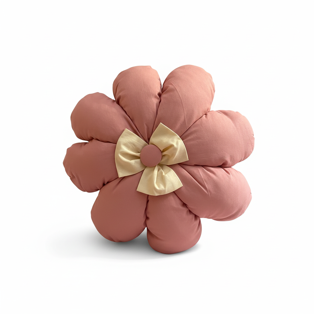 Flower Pillow – 8 Petals with 3 Petal Bow