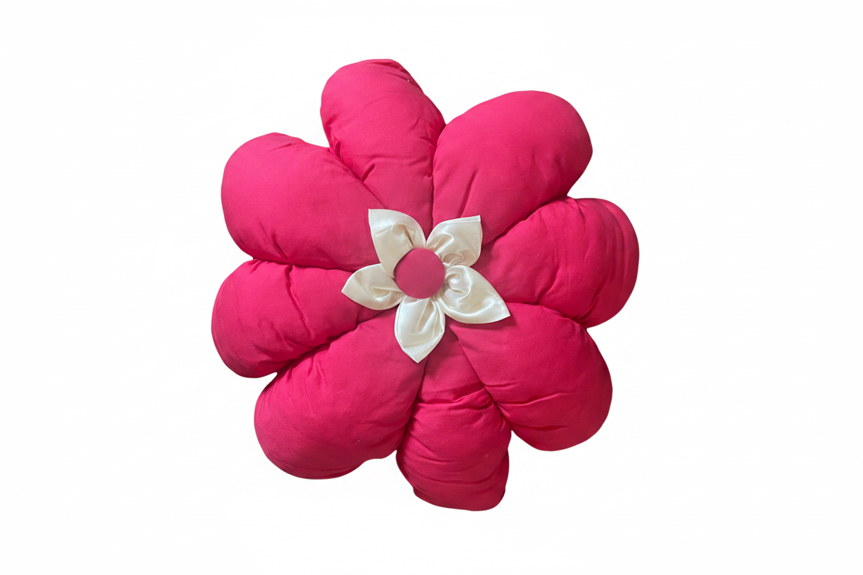 Flower Pillow – 8 Petals with 5 Petal Bow